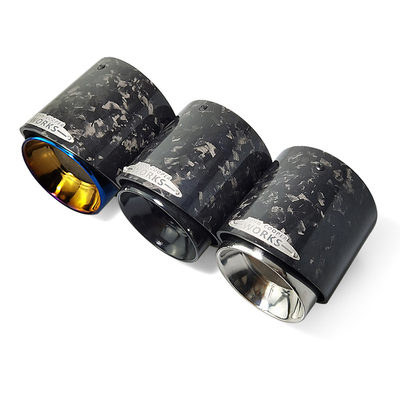 Factory rear export modification car exhaust high quality forged carbon fiber exhaust tip for JCW Mini Coopers F54 F55 F56 F57 F60 R55/R56/R57/R58 car decor