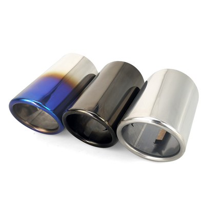Car Modify Tip Factory Export Car Exhaust Muffler Tail Tip Stainless Steel Cover For VW Volkswagen Series Golf POLO BORA Tiguan LAVIDA PASSAT