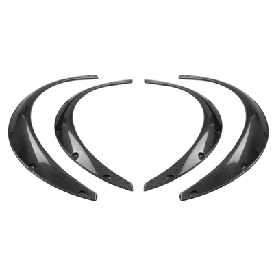 Universal JDM 4x4 Automotive Black Fiber Carbon Fiber Fender Flares Flexible Polyurethane Auto Body Kit
