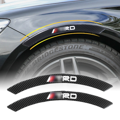 Auto Decoration 1PCS Carbon Fiber Grain Vehicle Wheel Front Protector Sticker For Universal Car Accessories Fender Flares