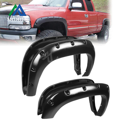 American Style Design Carbest Popular Newcomer Truck Fleetside Bed Fender Flares Pocket-Riveted For 2007-2013 GMC Sierra 1500 69.3&quot;
